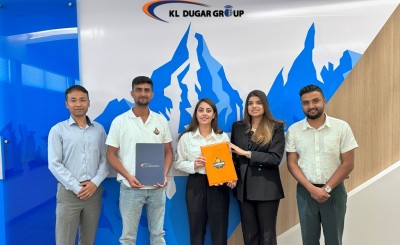 के.एल.दुगड ग्रुप र फ्रेन्चाईज भलिबल टिम लुम्बिनी लाभाजबीच सम्झौता