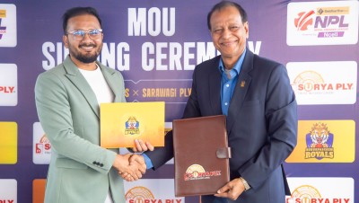 प्रिमियर लिगको लागि सुदूरपश्चिम रोयल्स र सूर्य प्लाईबीच सम्झौता