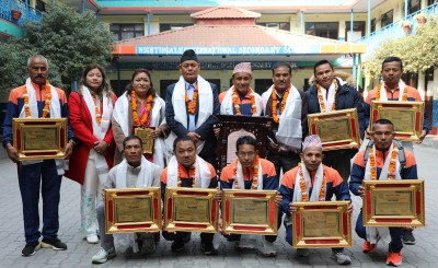 अन्तर्राष्ट्रिय मास्टर्स एथलेटिक्समा पदक विजेता खेलाडी सम्मानित