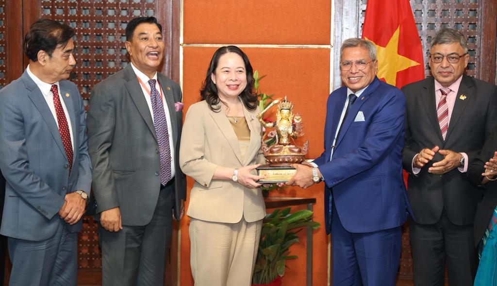 चेम्बरद्वारा भियतनामकी उपराष्ट्रपति जुआनसमक्ष द्विपक्षीय लगानी तथा व्यापार अभिवृद्धिबारे छलफल